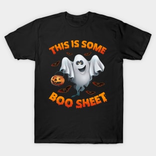 Funny Halloween This is Some Boo Sheet Costume Men Women T-Shirt